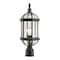 Z-Lite Annex 1 Light Outdoor Post Mount, Black & Clear Beveled 563PHM-BK - alternate 2